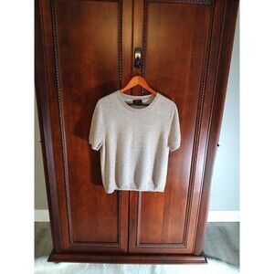 QUINCE Women's Size XL 100% Mongolian Cashmere Short Sleeve Crew Neck Sweater